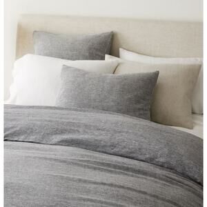 West Elm european flax linen melange sham